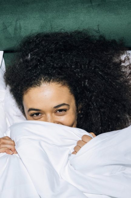 Silk Scarf for Hair at Night