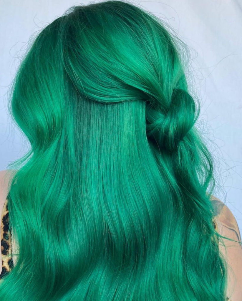 Emerald Green Hair