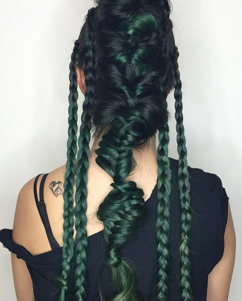 Emerald Green Hair