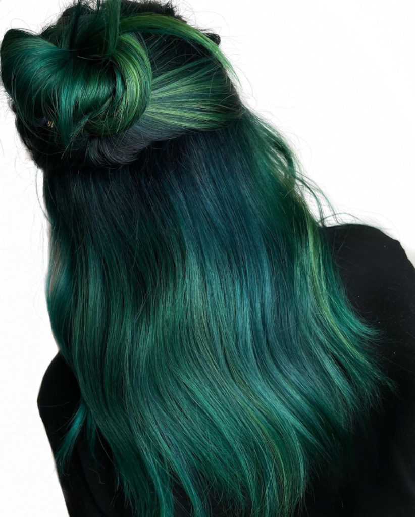 Emerald Green Hair