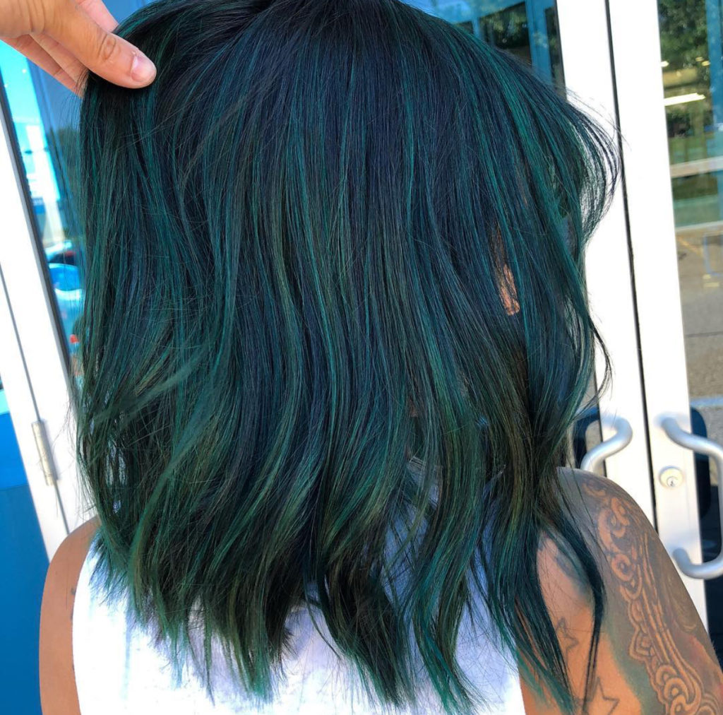 Emerald Green Hair