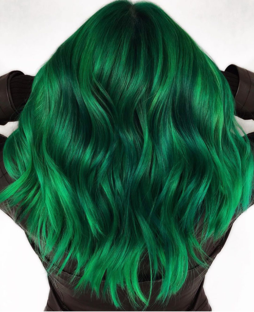 Emerald Green Hair