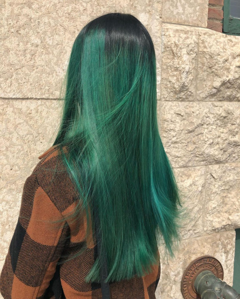 Emerald Green Hair
