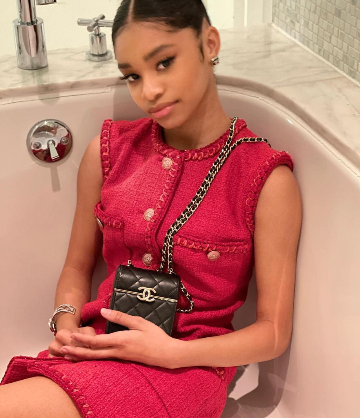 Akira Akbar Attends Bel Air Premiere