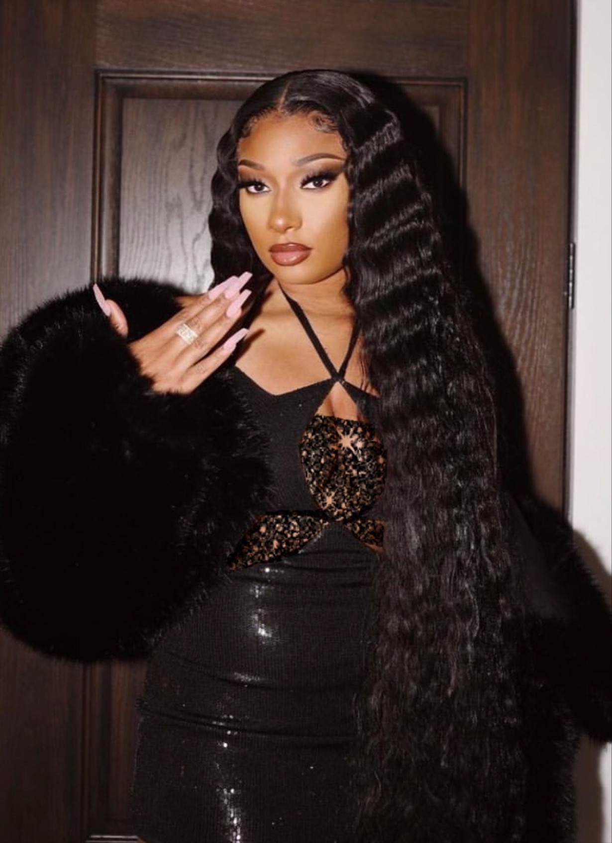 Megan Thee Stallion Wearing Adrienne Landau Fall 2022