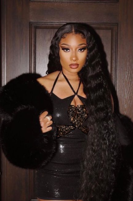 Megan Thee Stallion Wearing Adrienne Landau Fall 2022
