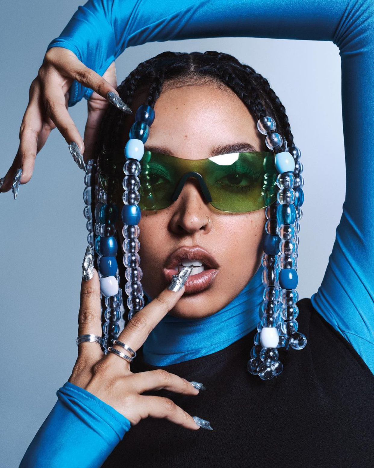 Braids With Beads