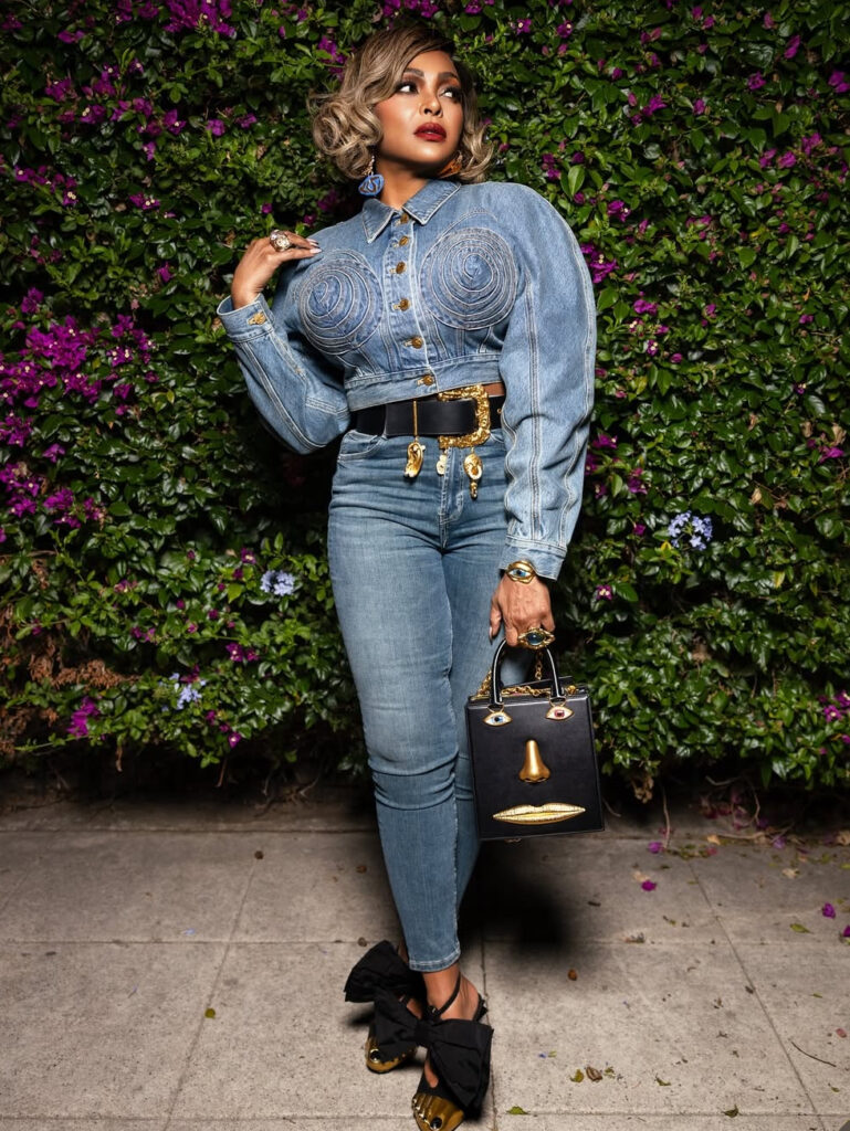 Gold and Denim Fashion Trend