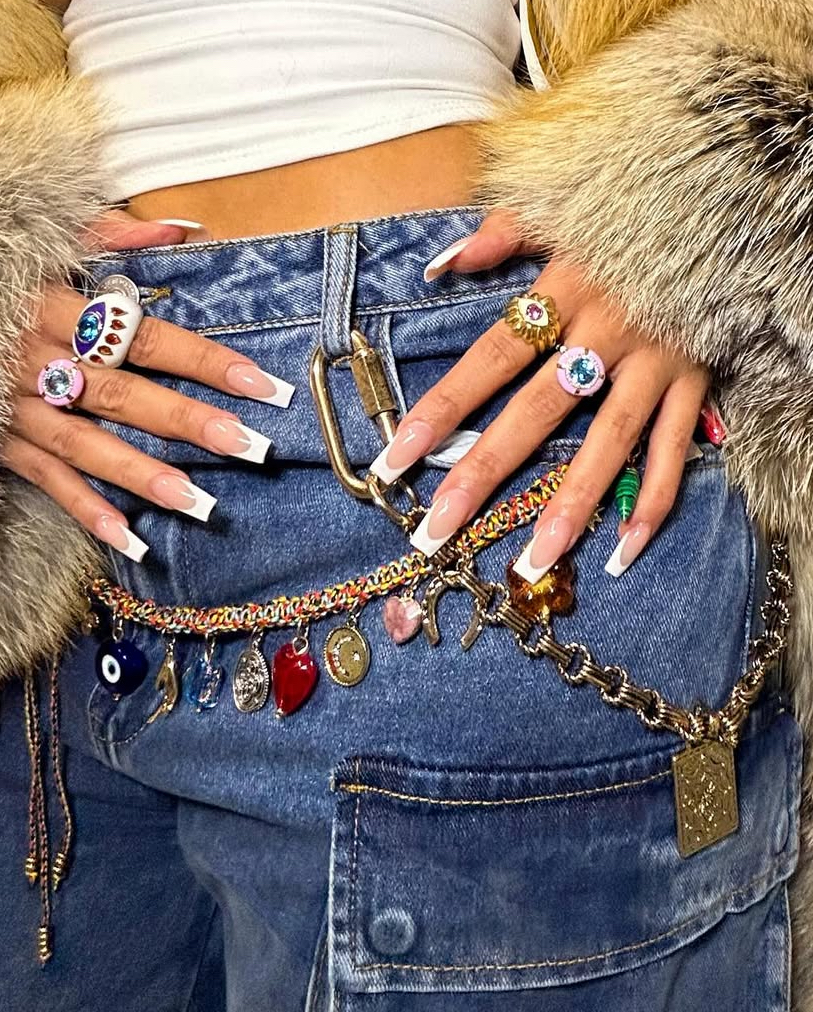 Gold and Denim Fashion Trend