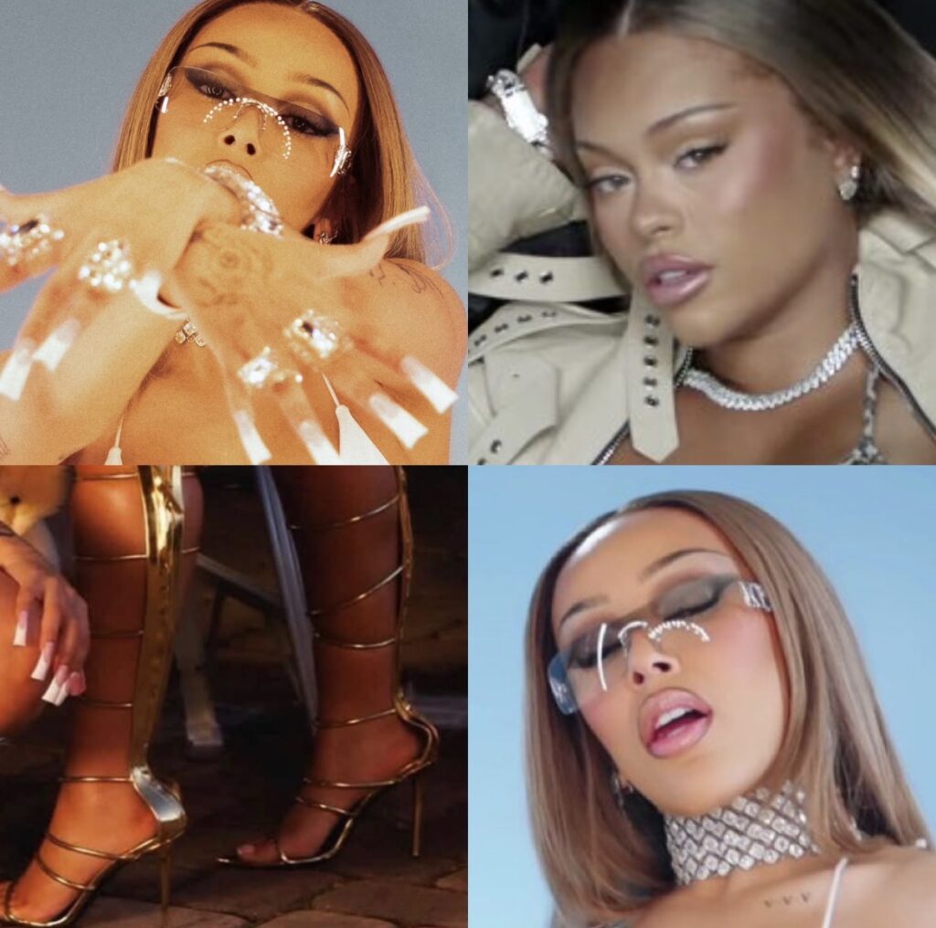 Doja Cat and Latto Channel Y2K Fashion and Beauty Trends in Okayyy Music Video