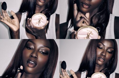 Supermodel Anok Yai in YSL Beauty Skin Affair Soft Glow Cushion Foundation